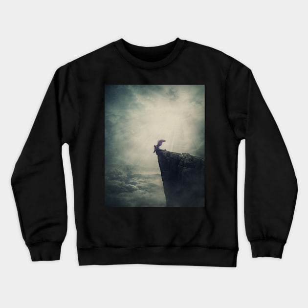 Angel fallen into Limbo Crewneck Sweatshirt by psychoshadow